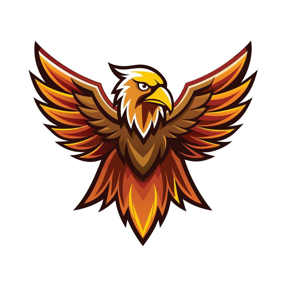 Colorful Bird Gradient Logotype Illustration vector