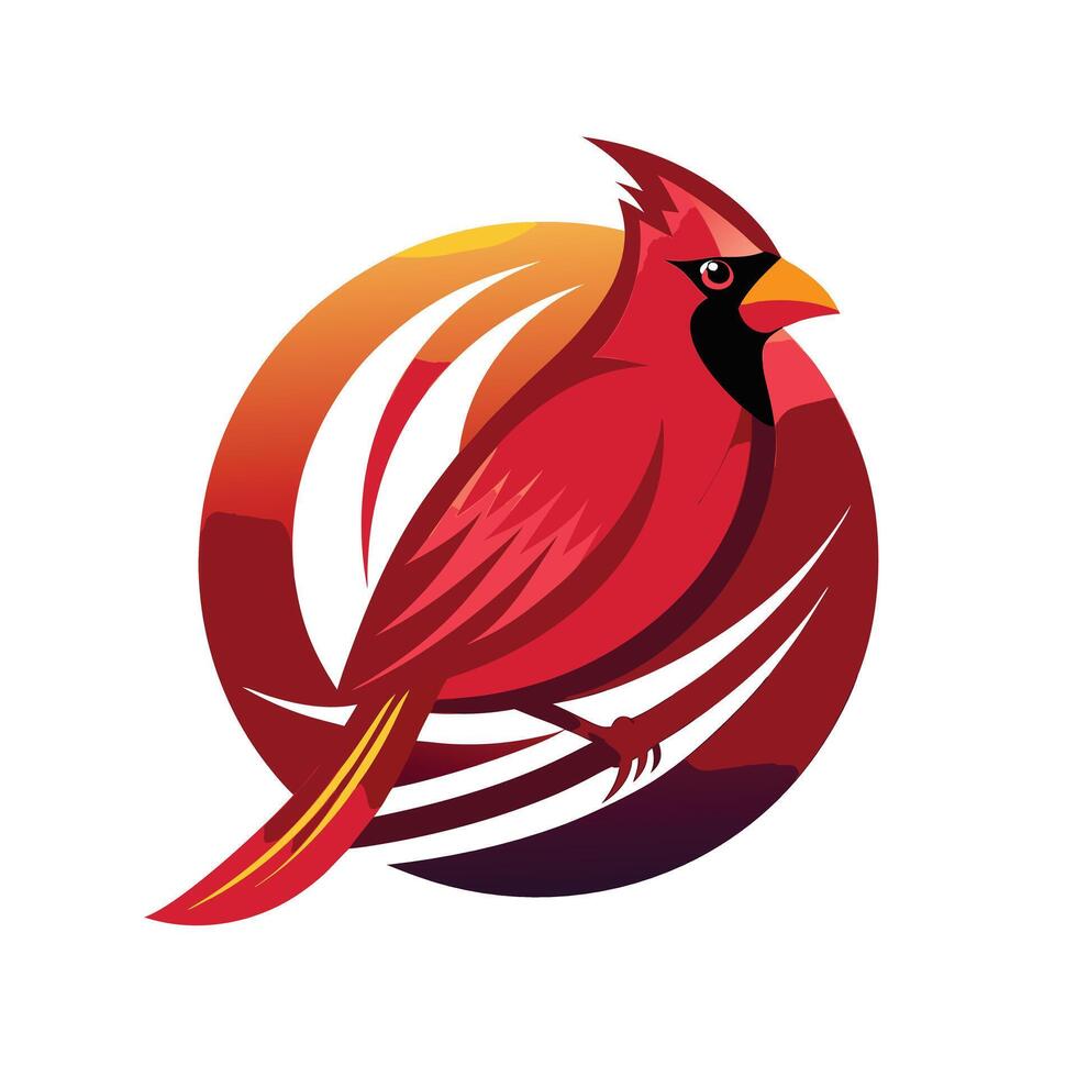 Colorful Bird Gradient Logotype Illustration vector