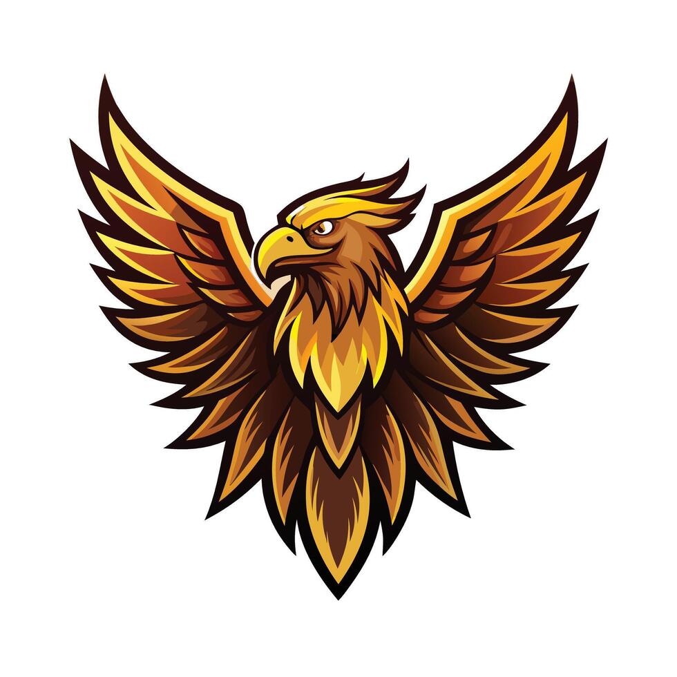 Colorful Bird Gradient Logotype Illustration vector