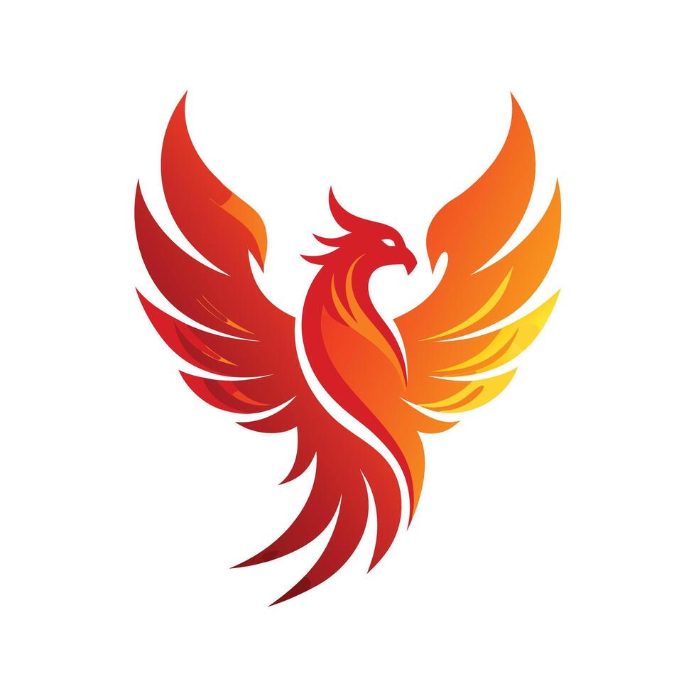 Colorful Bird Gradient Logotype Illustration vector