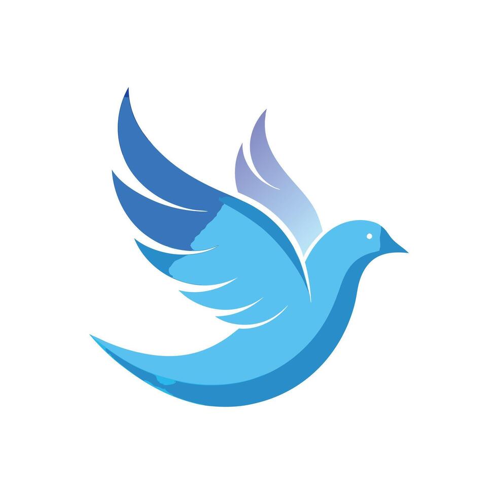 Colorful Bird Gradient Logotype Illustration vector