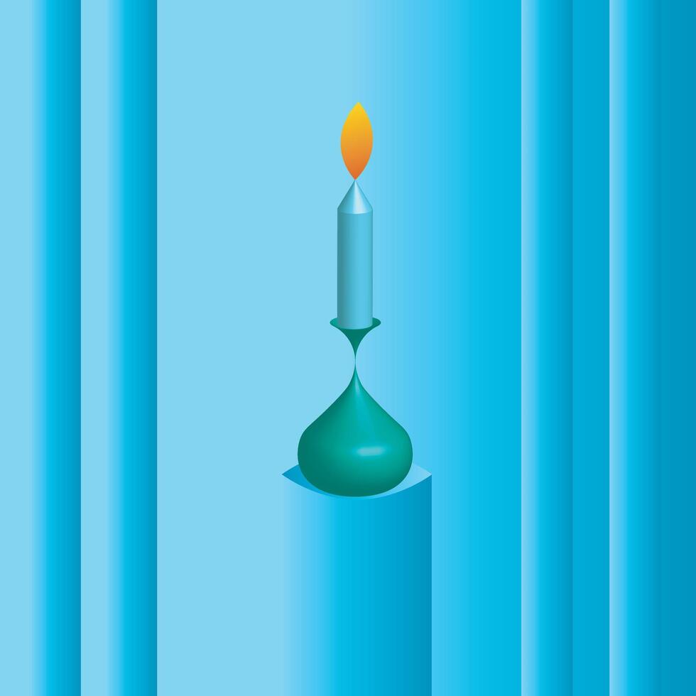 a minimal background with Candle vector