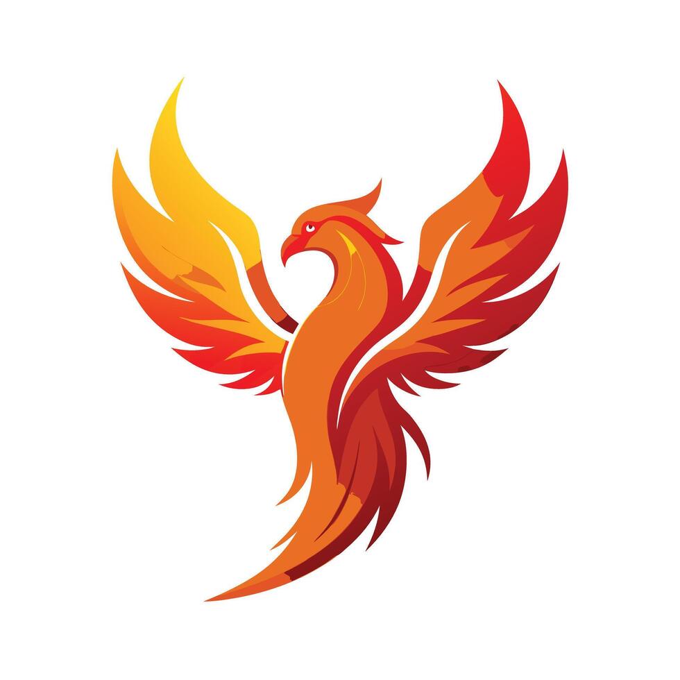 Colorful Bird Gradient Logotype Illustration vector
