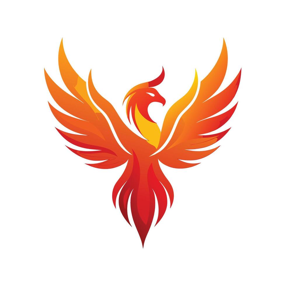 Colorful Bird Gradient Logotype Illustration vector