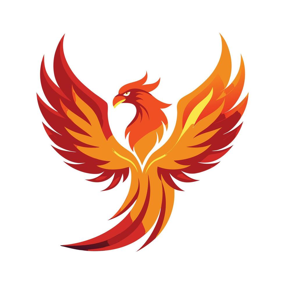 Colorful Bird Gradient Logotype Illustration vector