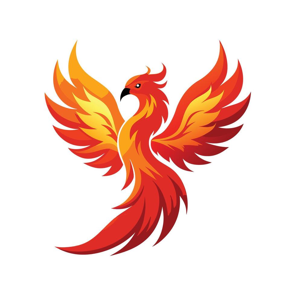 Colorful Bird Gradient Logotype Illustration vector