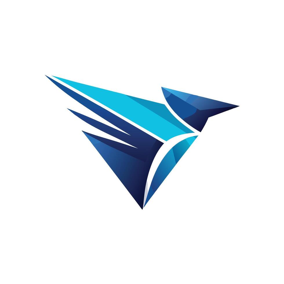 Colorful Bird Gradient Logotype Illustration vector