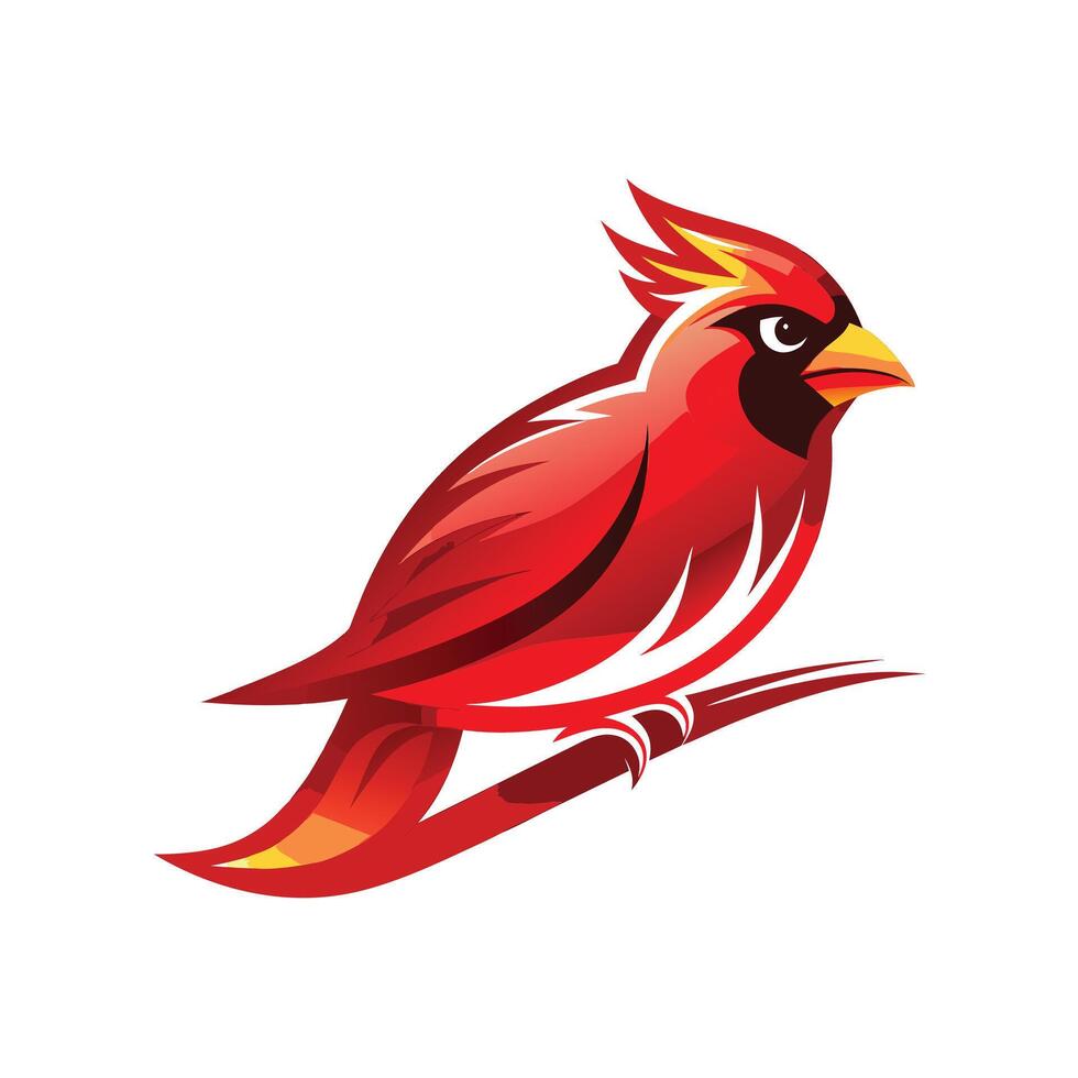 Colorful Bird Gradient Logotype Illustration vector