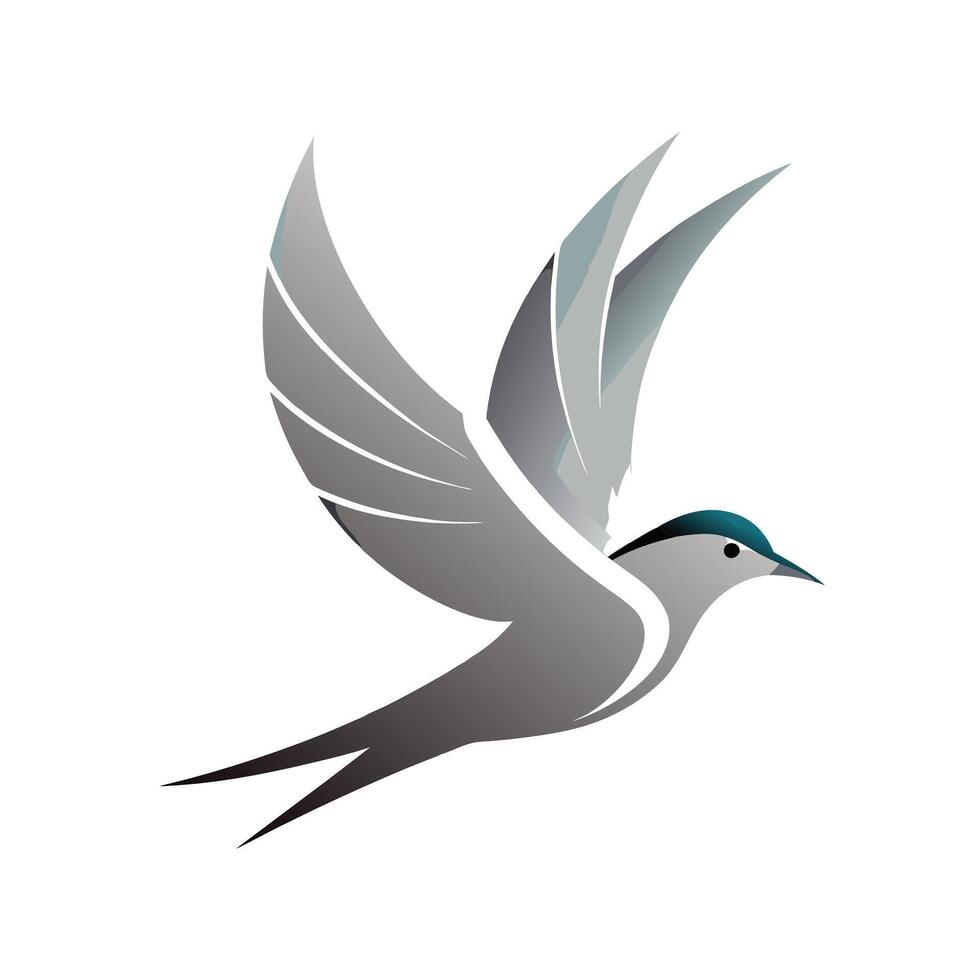 Colorful Bird Gradient Logotype Illustration vector
