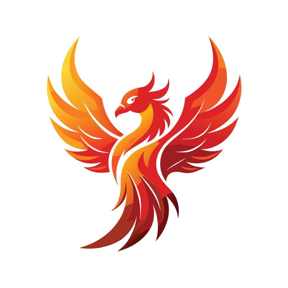 Colorful Bird Gradient Logotype Illustration vector