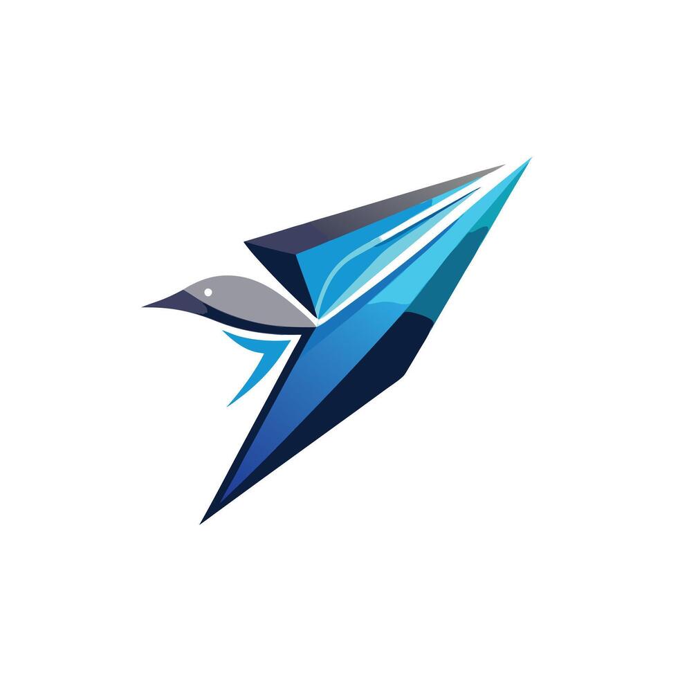 Colorful Bird Gradient Logotype Illustration vector