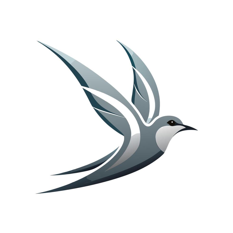 Colorful Bird Gradient Logotype Illustration vector