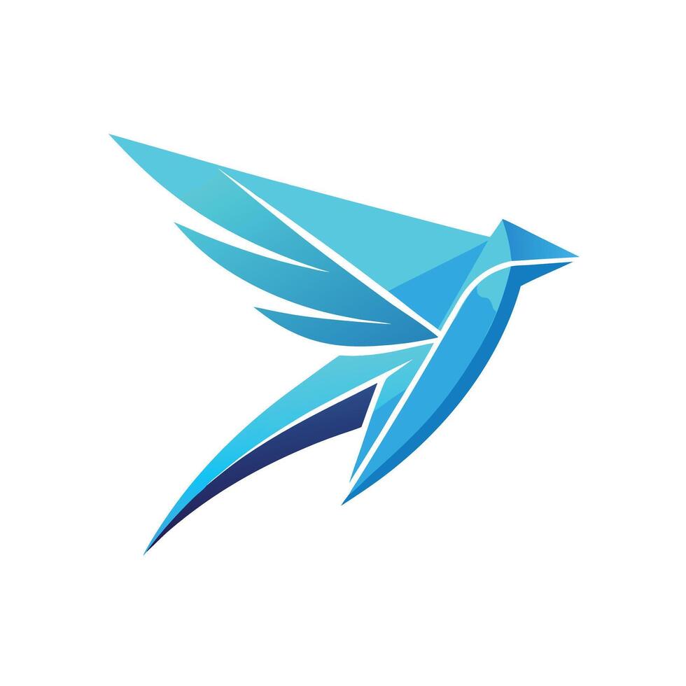 Colorful Bird Gradient Logotype Illustration vector