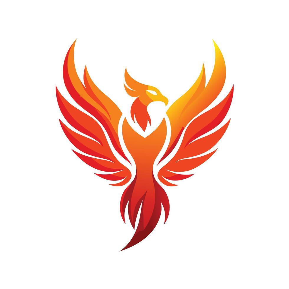 Colorful Bird Gradient Logotype Illustration vector