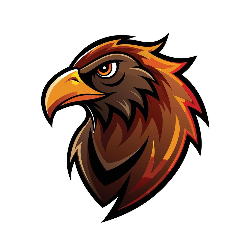 Colorful Bird Gradient Logotype Illustration vector