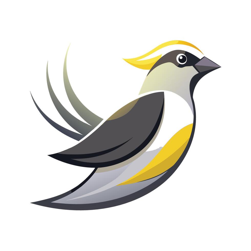 Colorful Bird Gradient Logotype Illustration vector