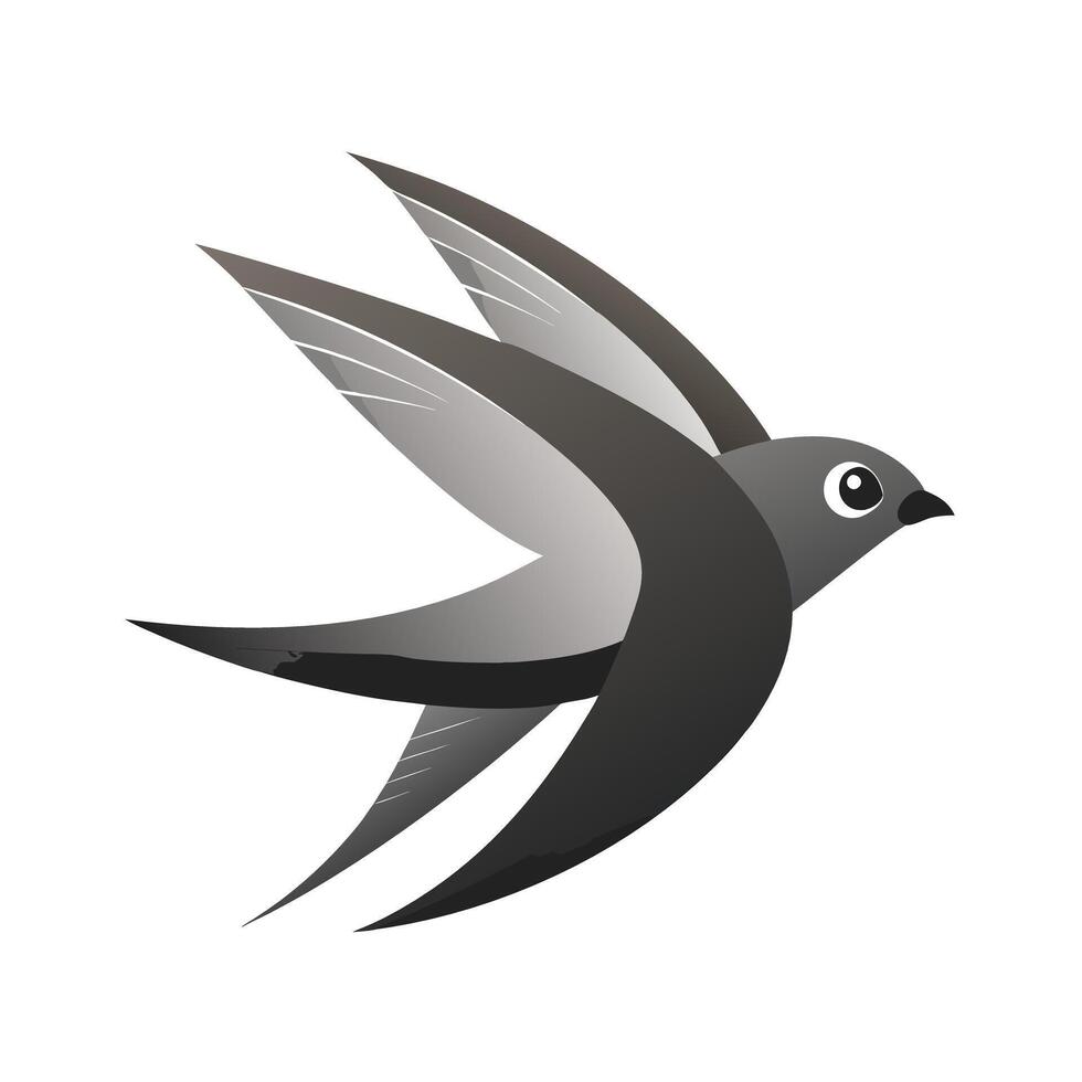 Colorful Bird Gradient Logotype Illustration vector