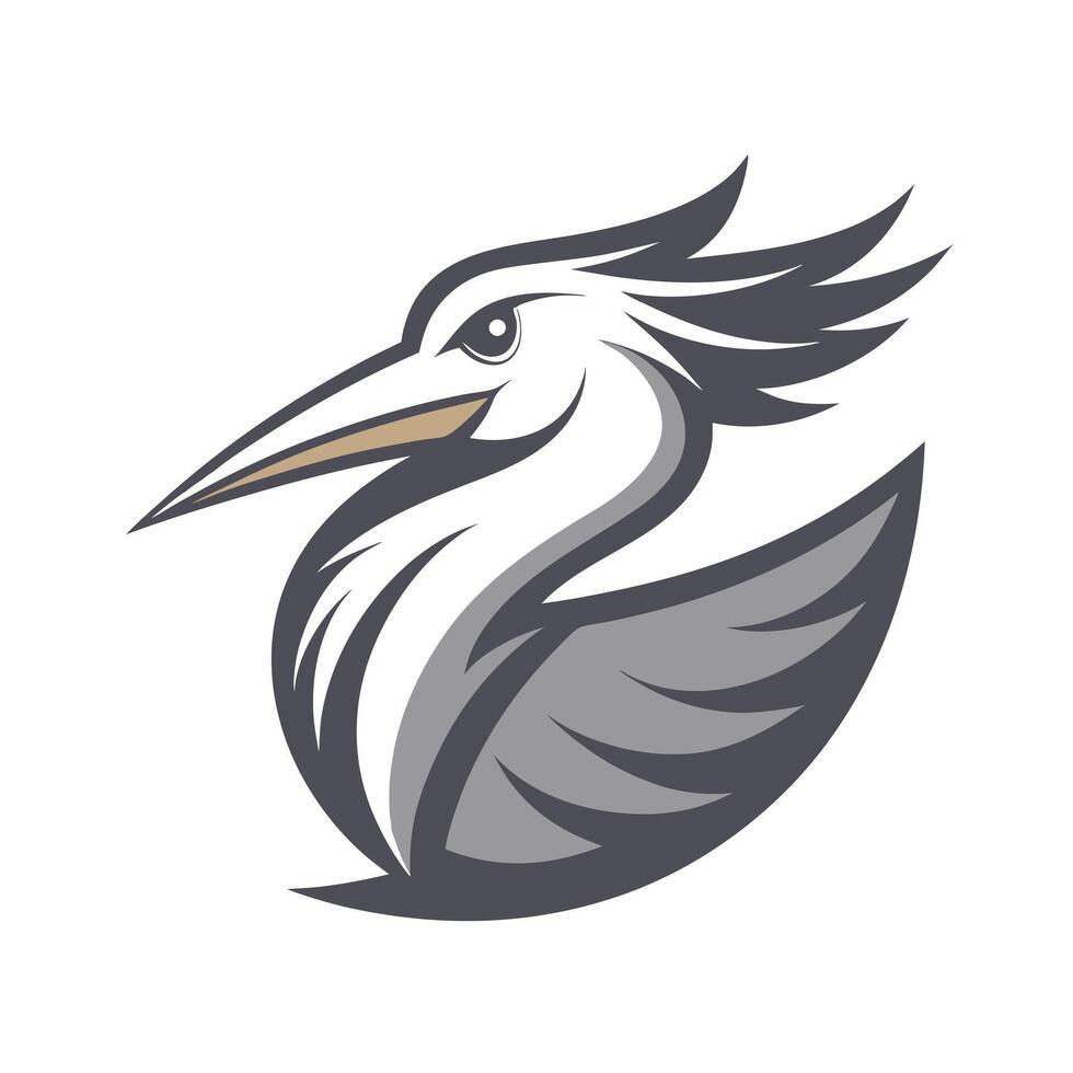 Colorful Bird Gradient Logotype Illustration vector