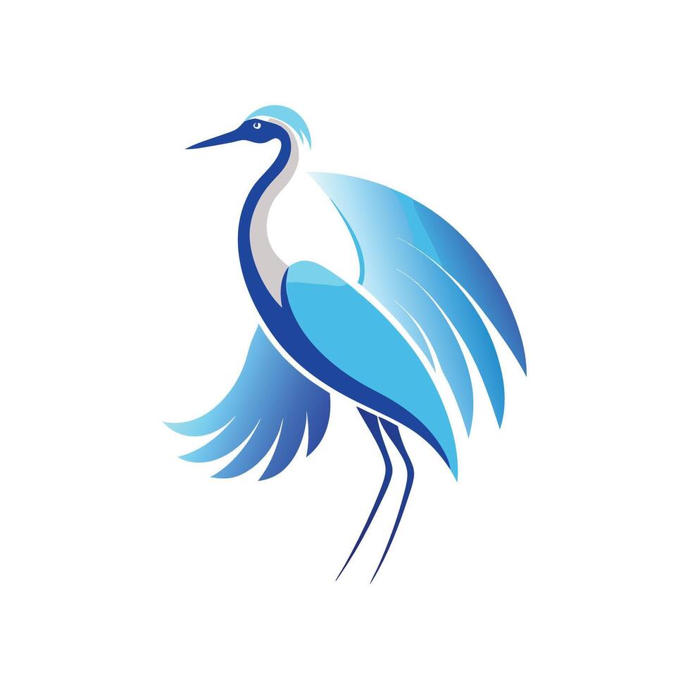 Colorful Bird Gradient Logotype Illustration vector