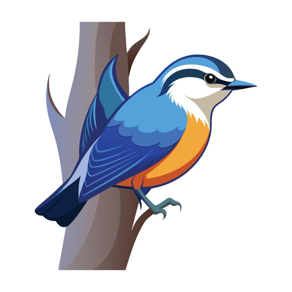 Colorful Bird Gradient Logotype Illustration vector