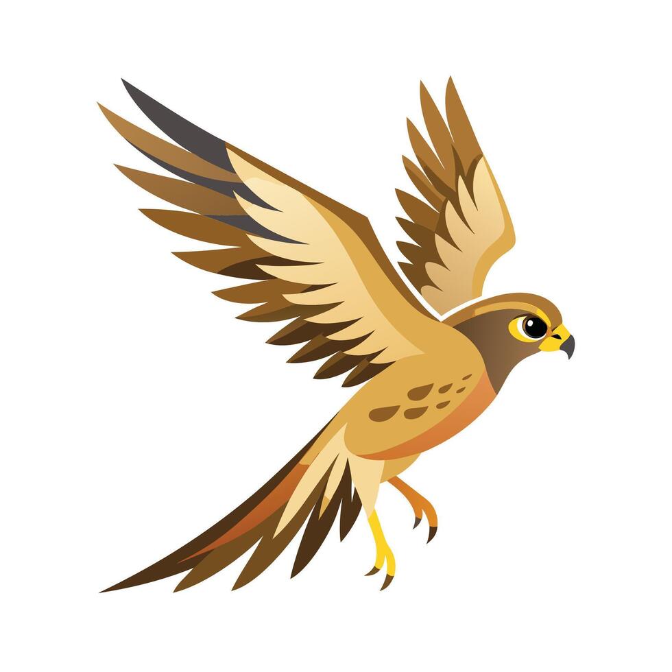Colorful Bird Gradient Logotype Illustration vector