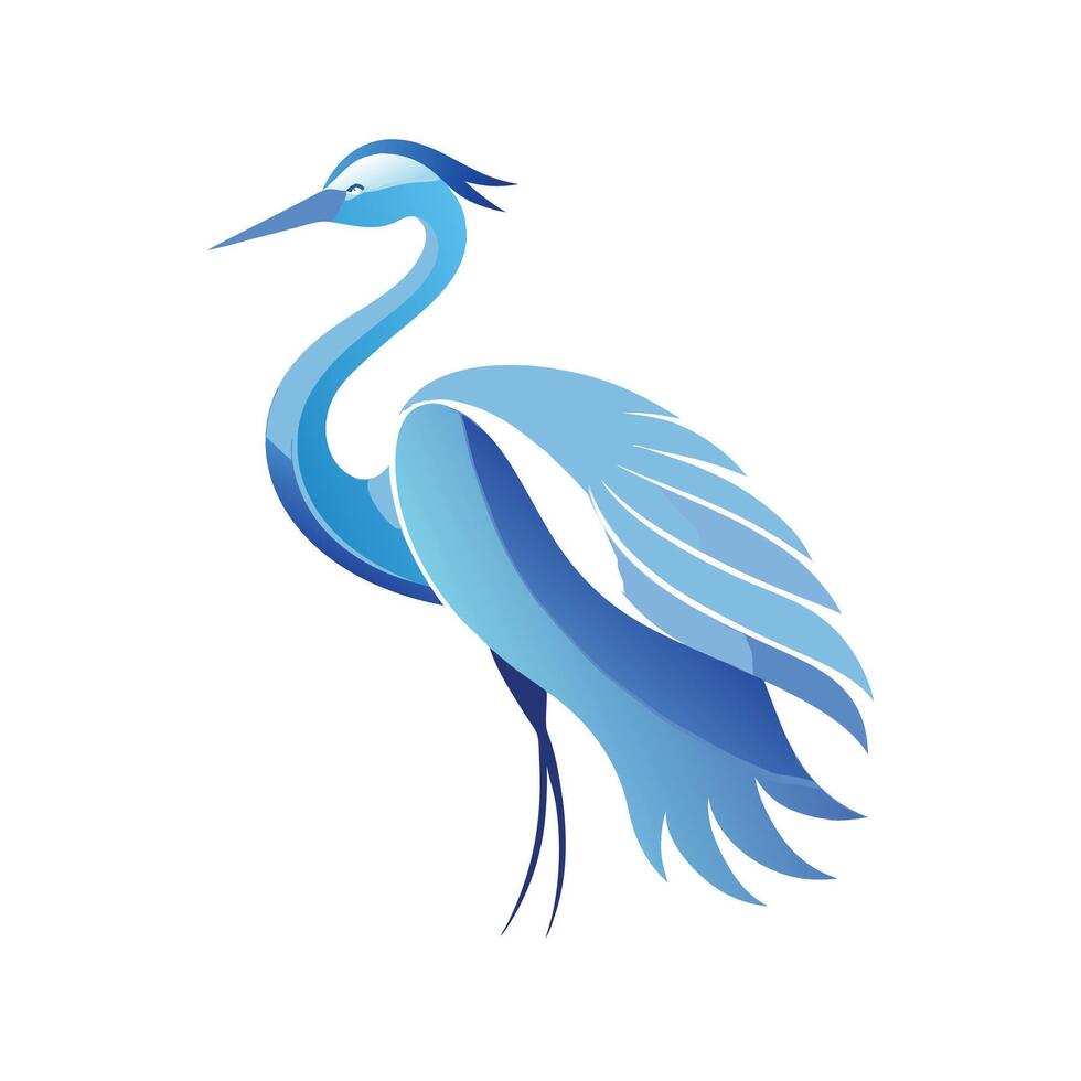 Colorful Bird Gradient Logotype Illustration vector