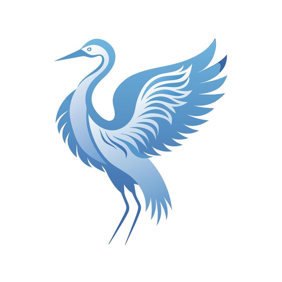 Colorful Bird Gradient Logotype Illustration vector