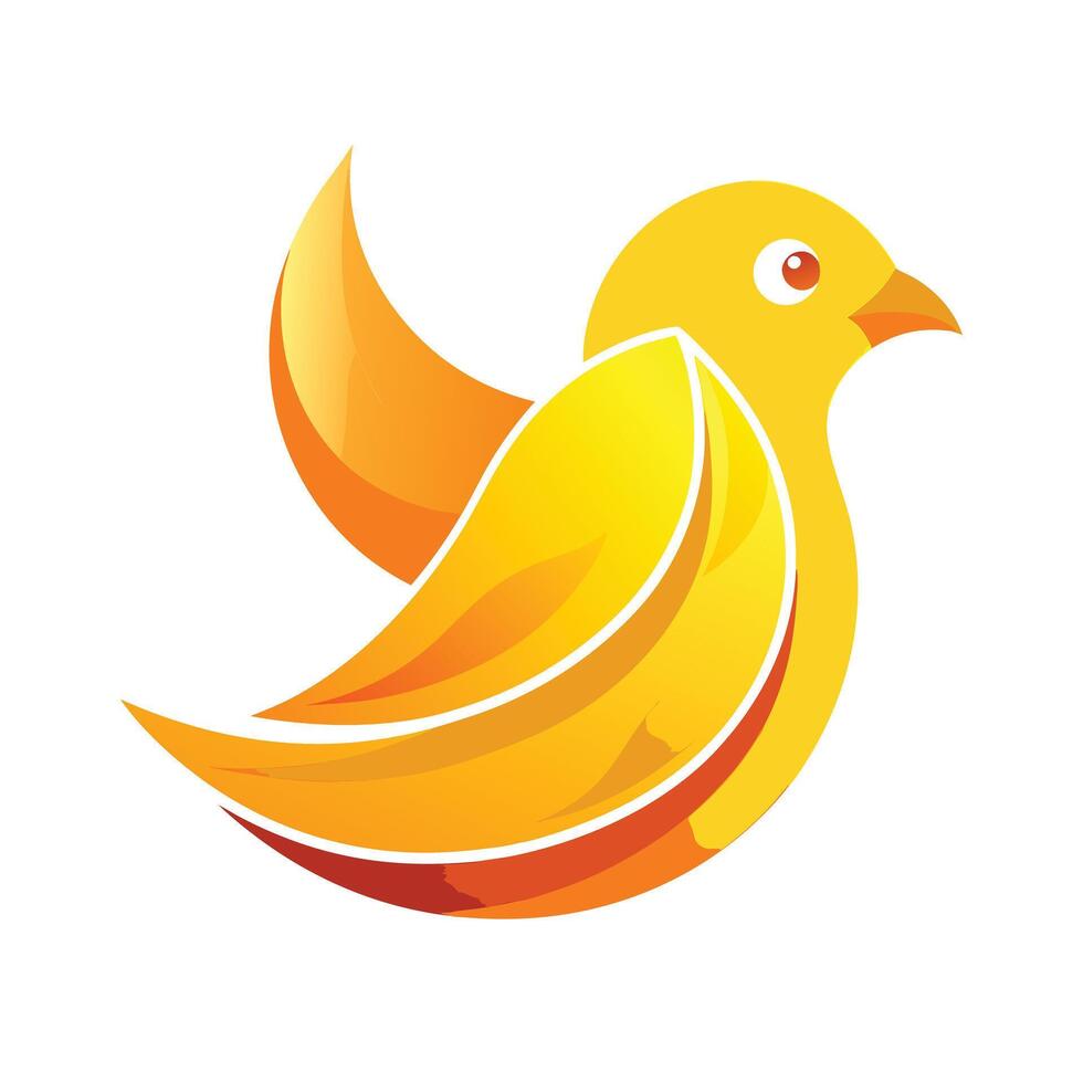 Colorful Bird Gradient Logotype Illustration vector