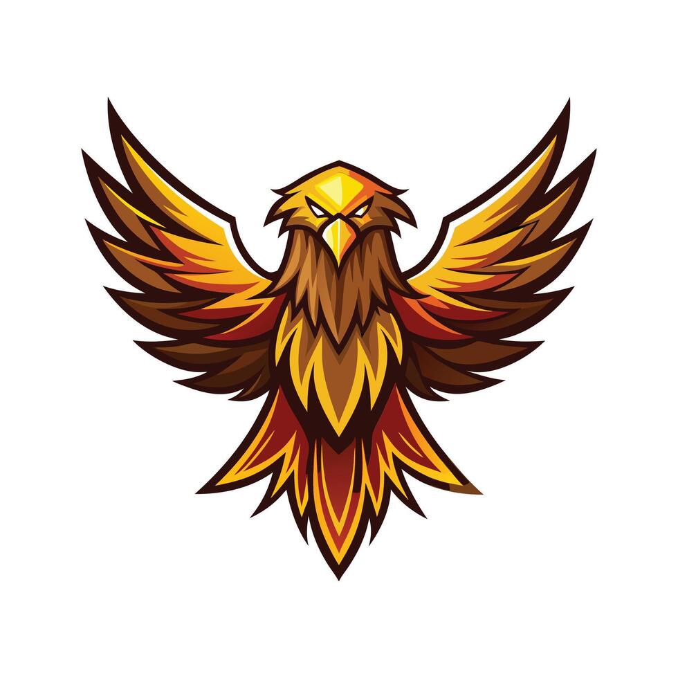 Colorful Bird Gradient Logotype Illustration vector