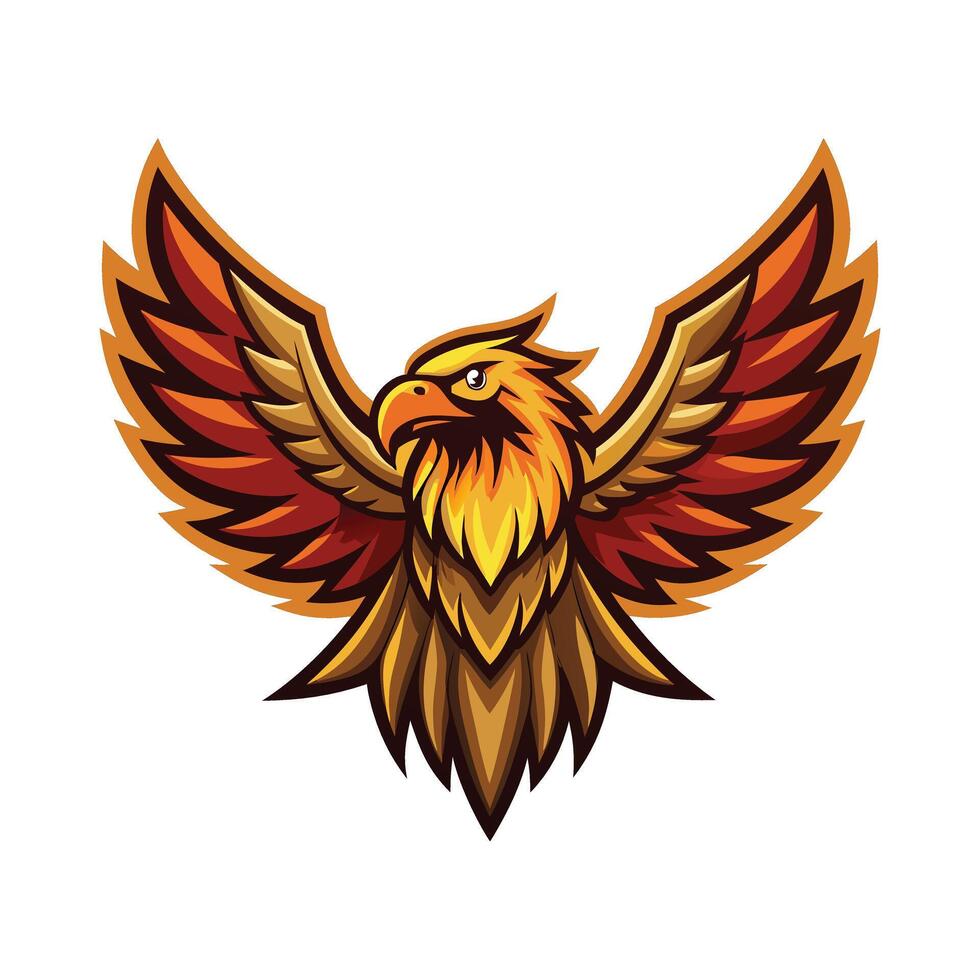 Colorful Bird Gradient Logotype Illustration vector
