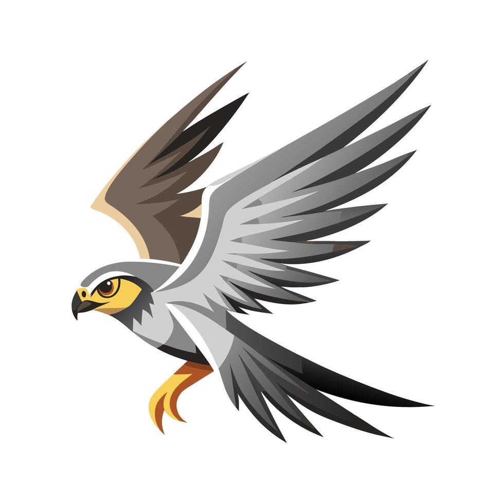 Colorful Bird Gradient Logotype Illustration vector
