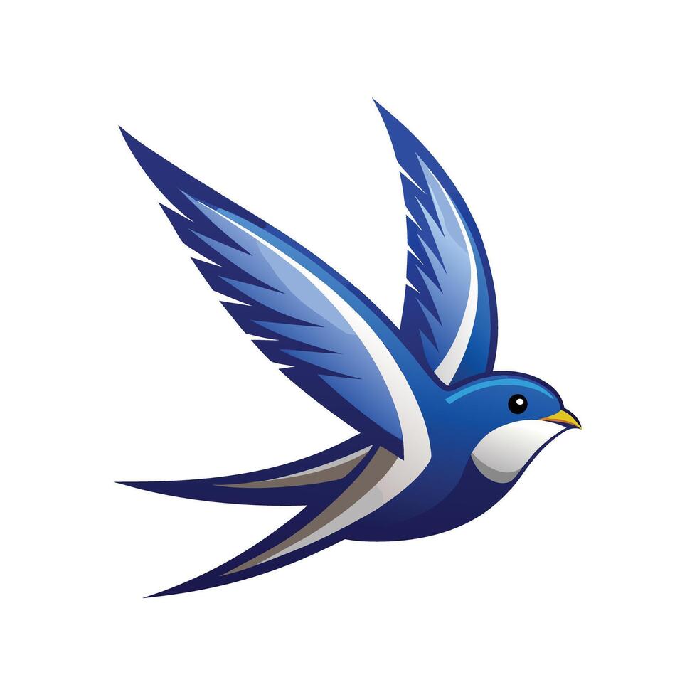 Colorful Bird Gradient Logotype Illustration vector