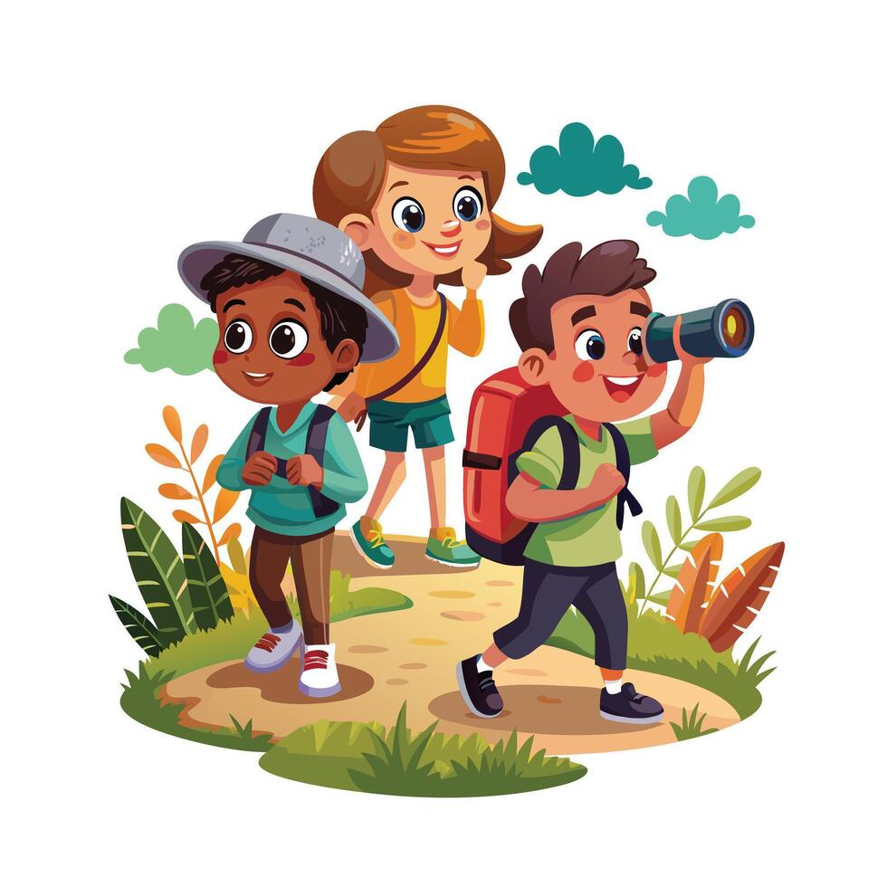 Kids moments illustration concept vector
