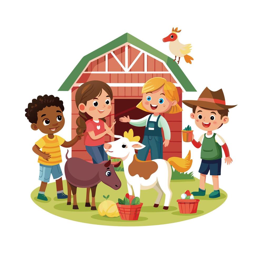 Kids moments illustration concept vector