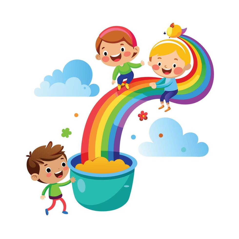 Kids moments illustration concept vector