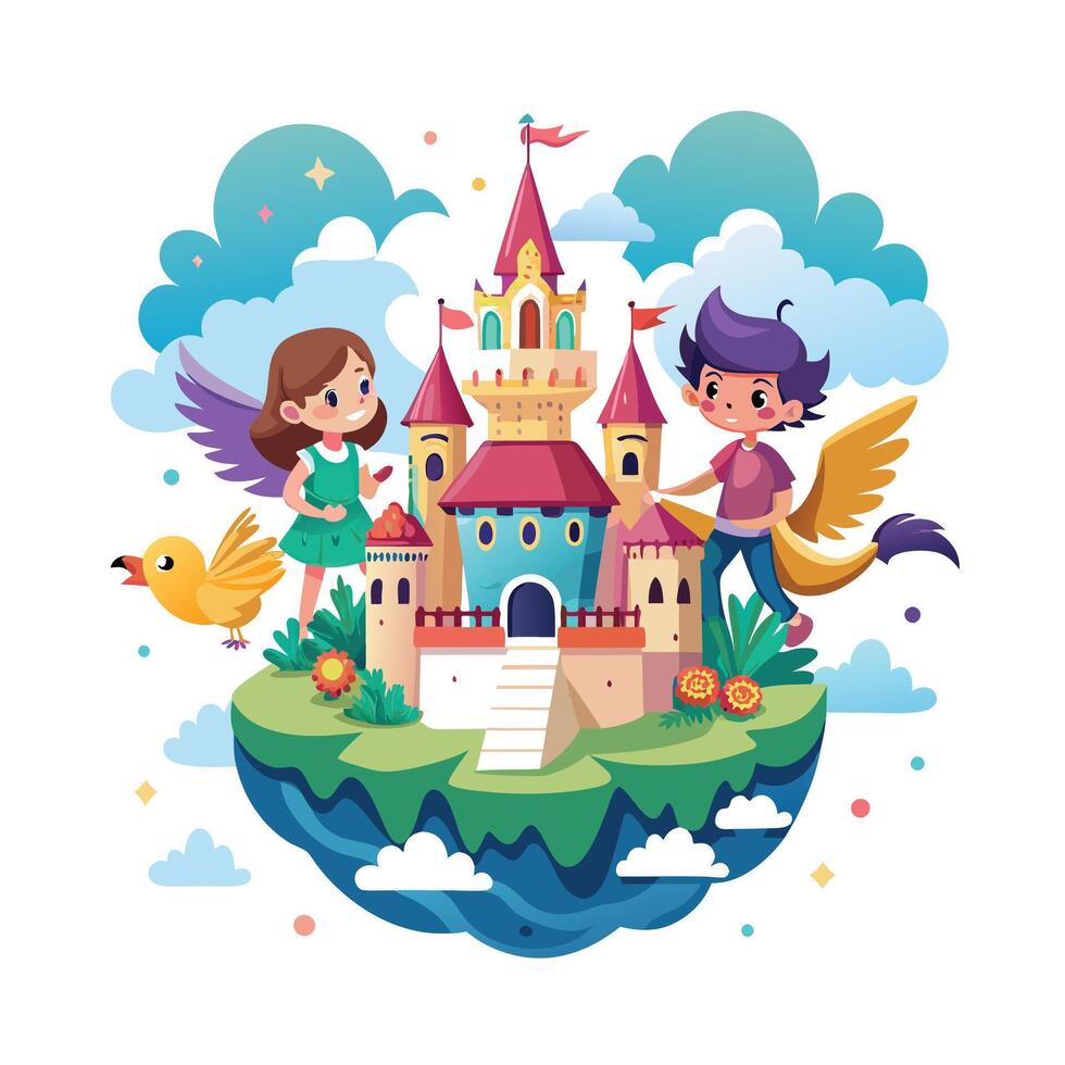 Kids moments illustration concept vector