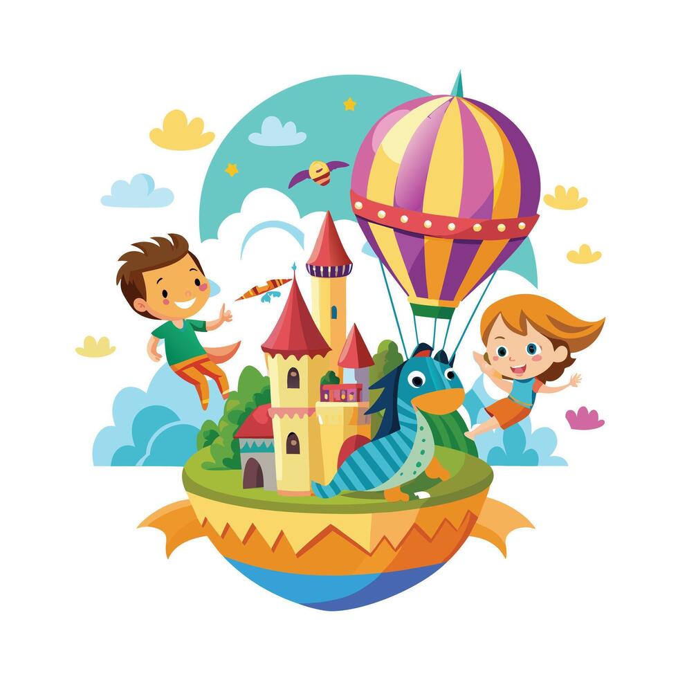 Kids moments illustration concept vector