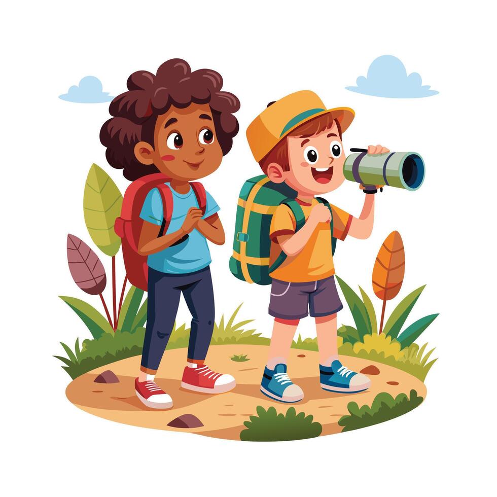 Kids moments illustration concept vector