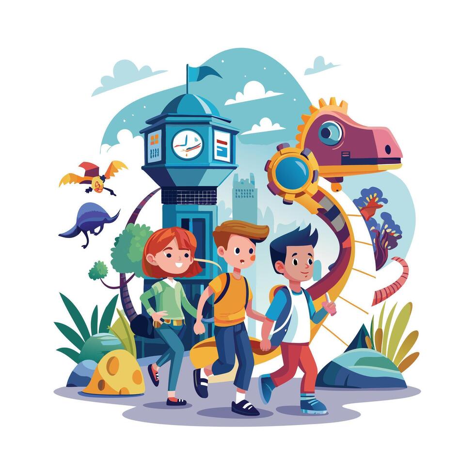 Kids moments illustration concept vector
