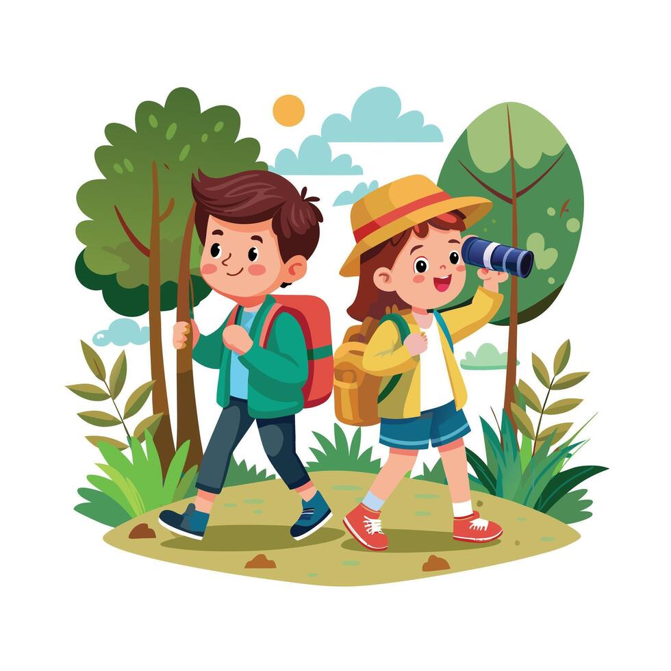 Kids moments illustration concept vector