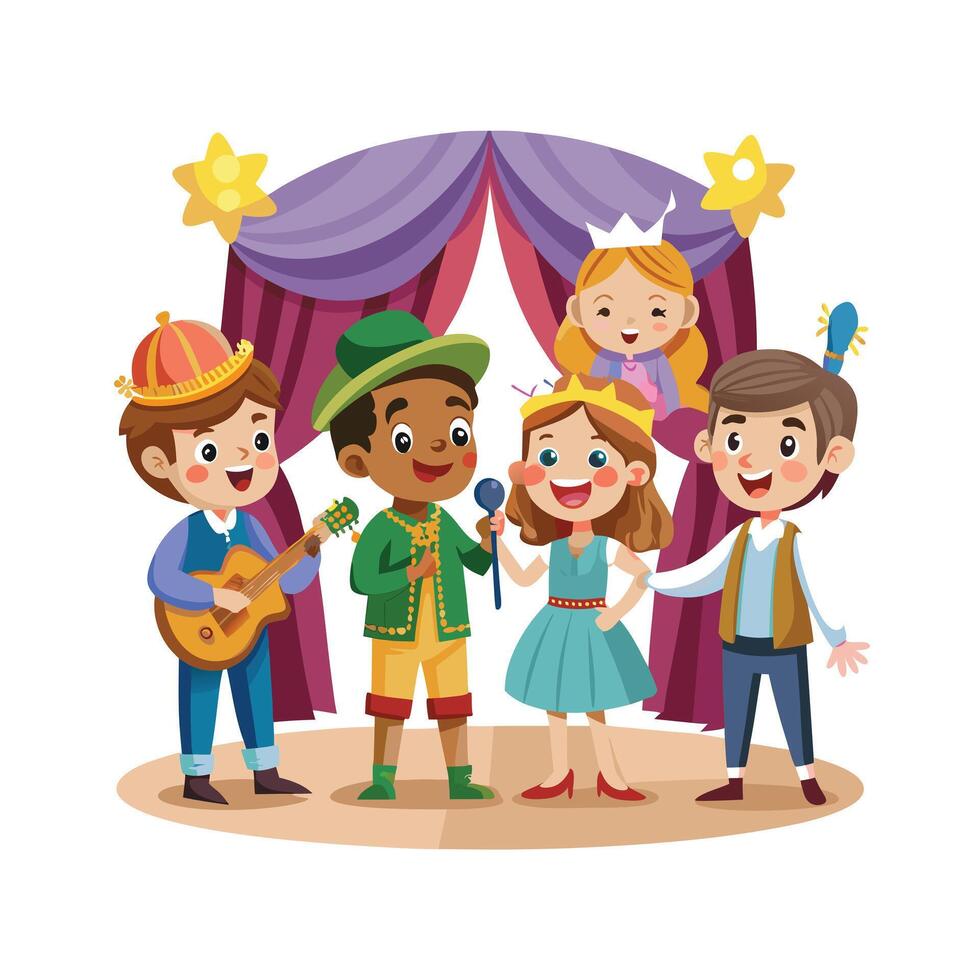 Kids moments illustration concept vector