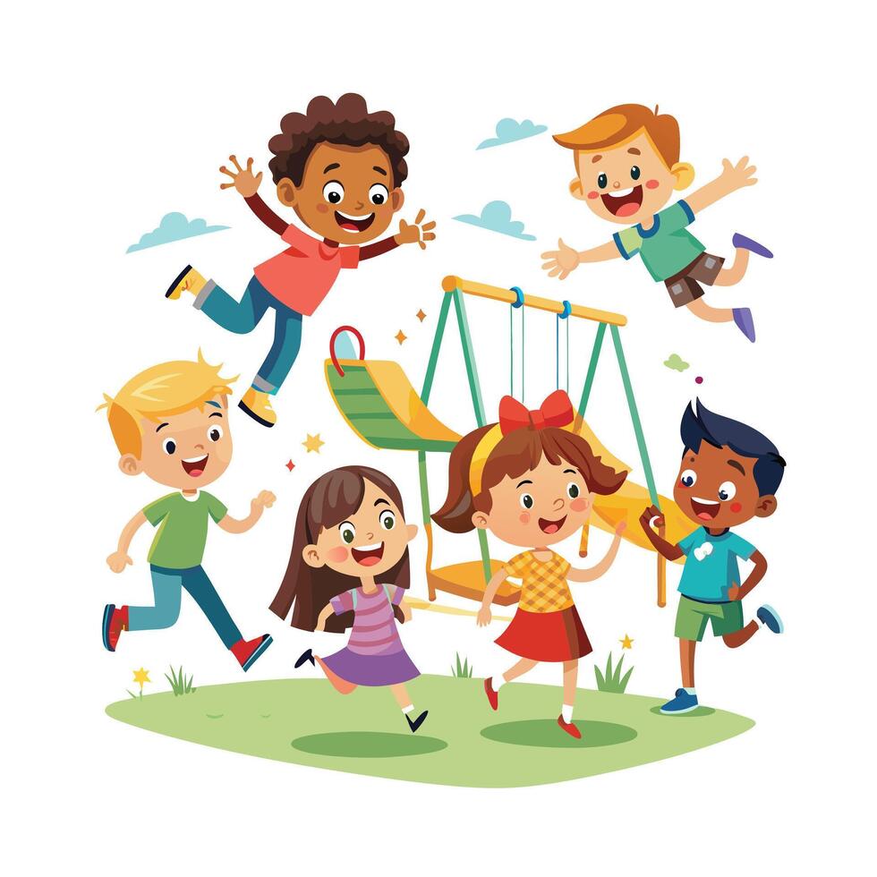 Kids moments illustration concept vector