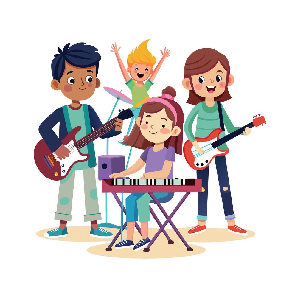 Kids moments illustration concept vector
