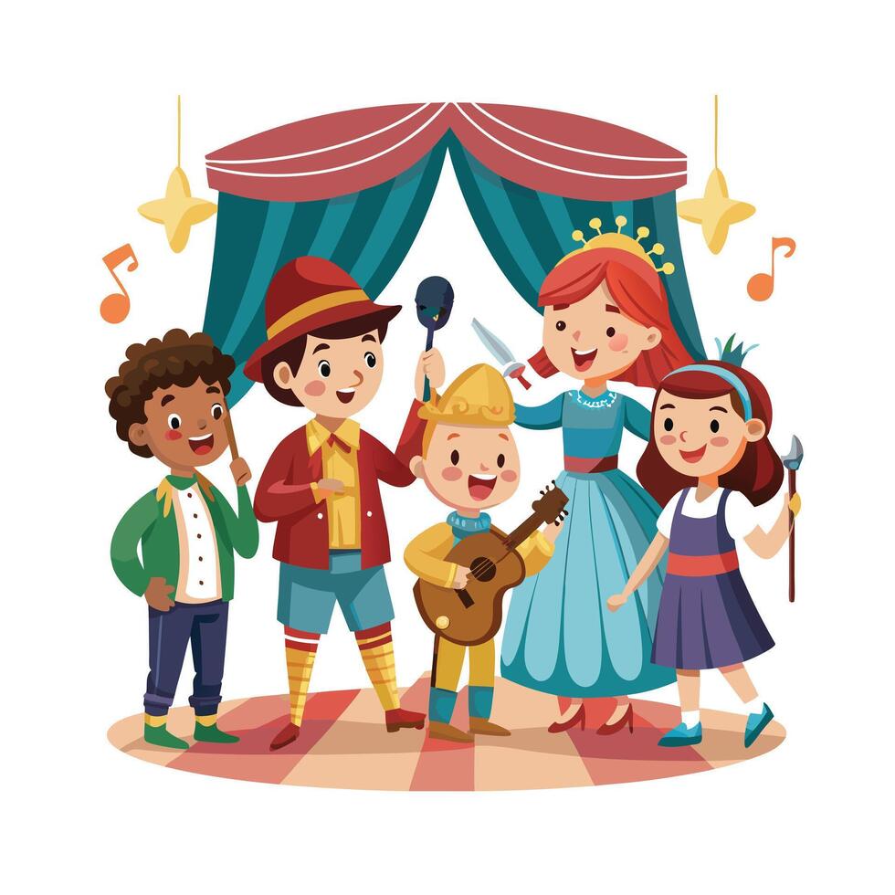 Kids moments illustration concept vector