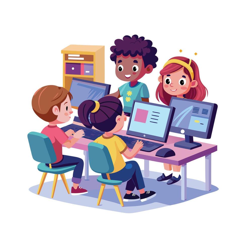 Kids moments illustration concept vector
