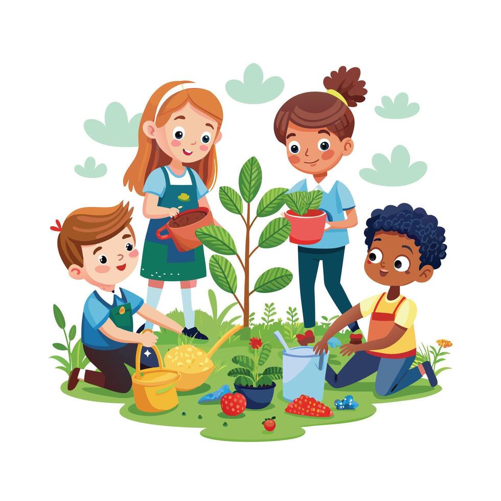 Kids moments illustration concept vector