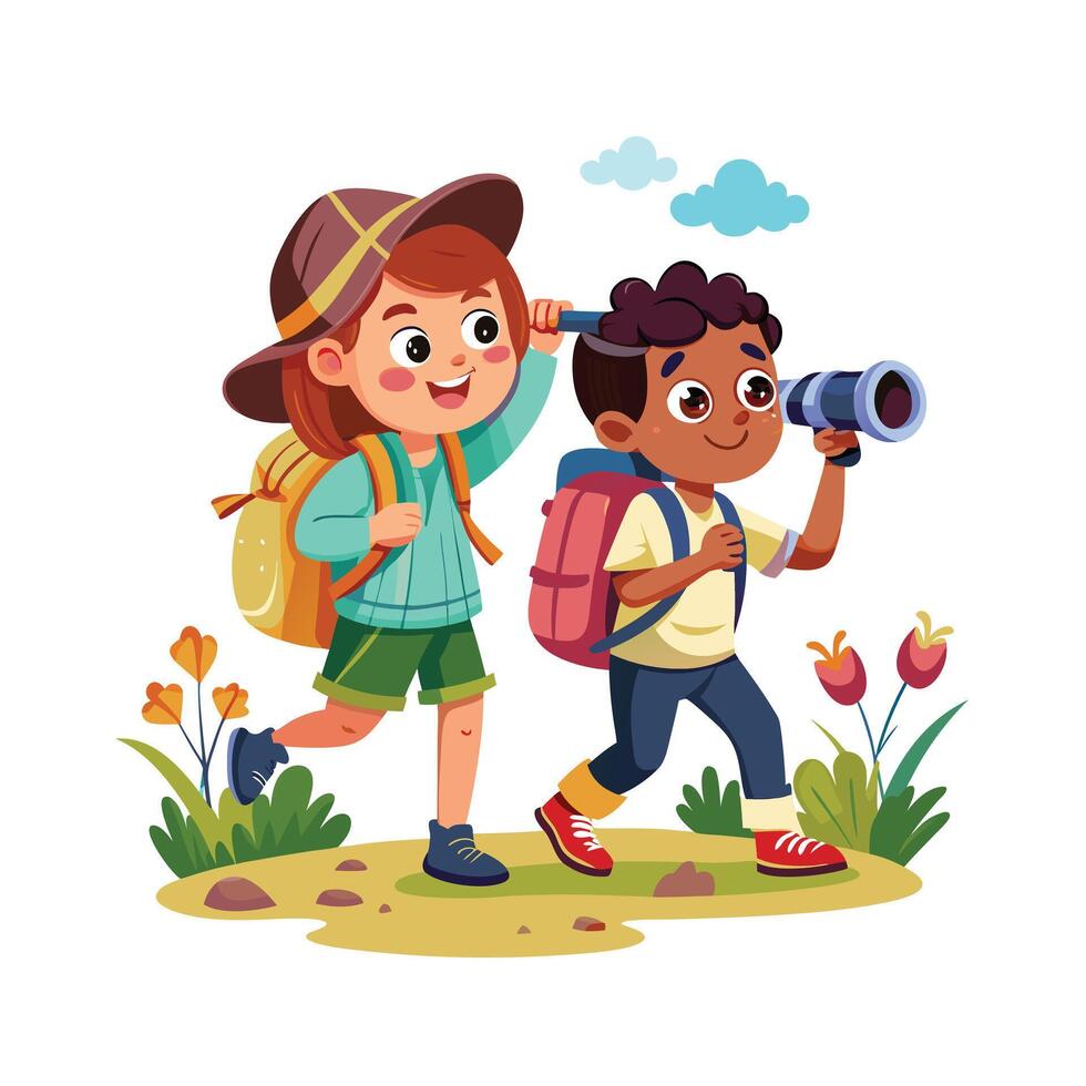 Kids moments illustration concept vector