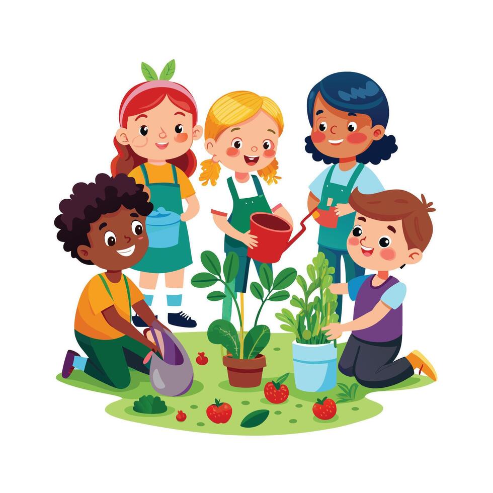 Kids moments illustration concept vector