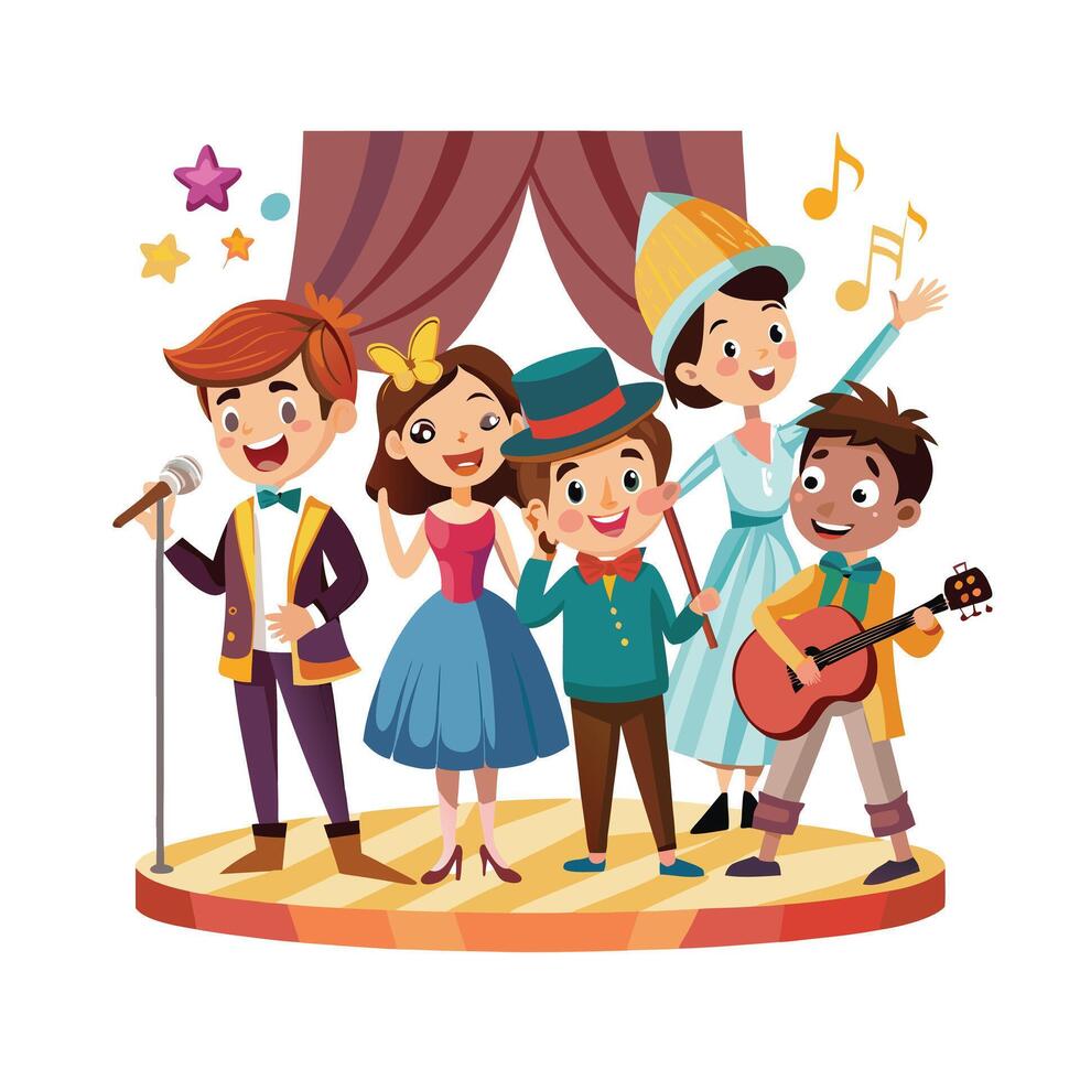 Kids moments illustration concept vector