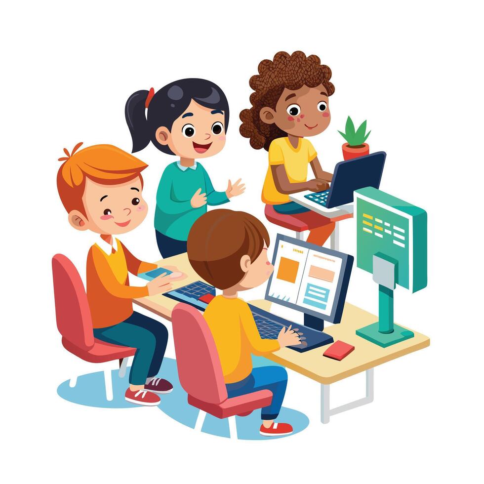 Kids moments illustration concept vector